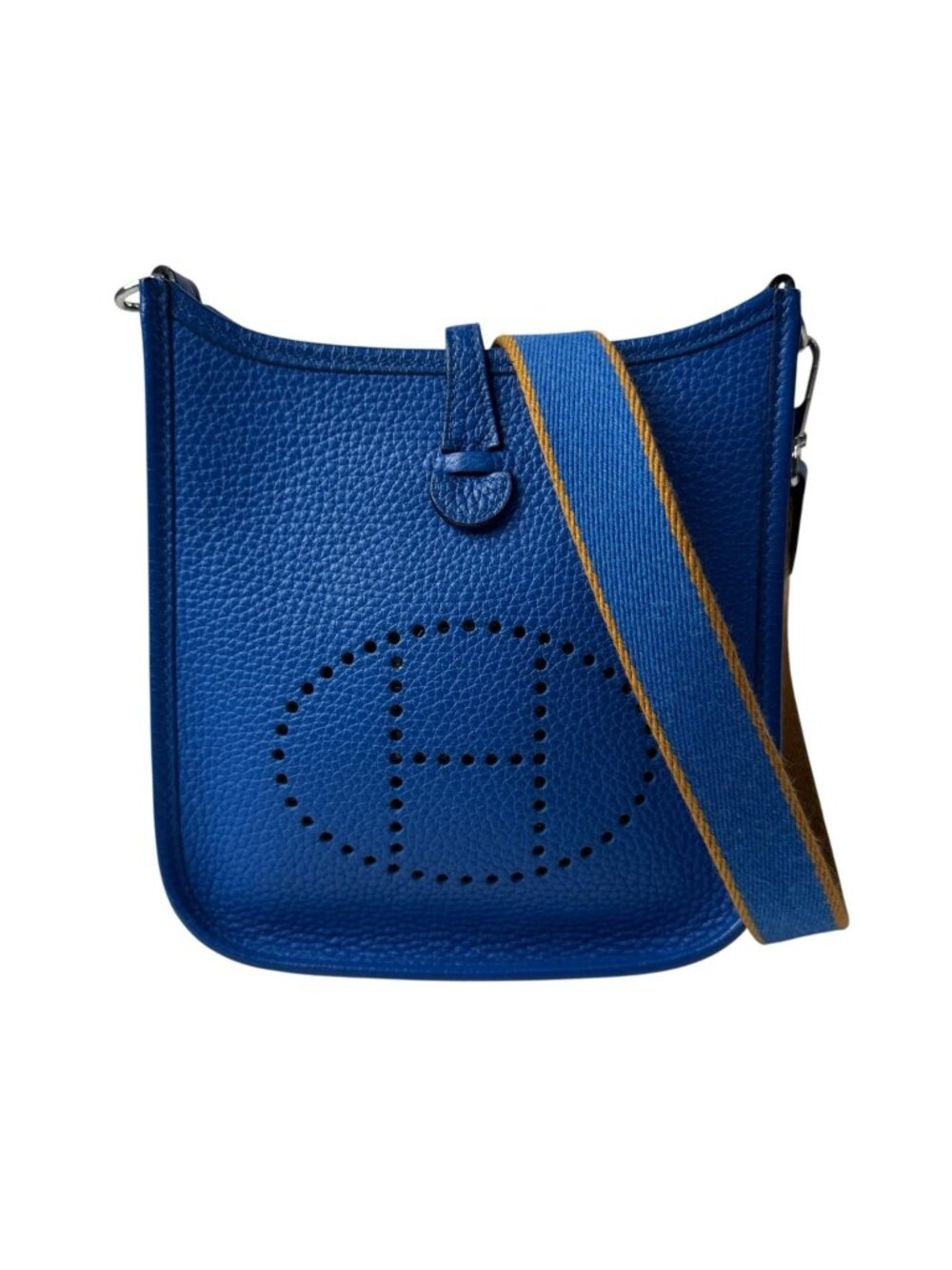 Hermes Evelyne Amazon TPM Blue Zellige Shoulder Bag